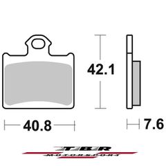 ΤΑΚΑΚΙ BRAKE PADS TBR949 PR-1 HUSQVARNA  CR 65 11 REAR - L