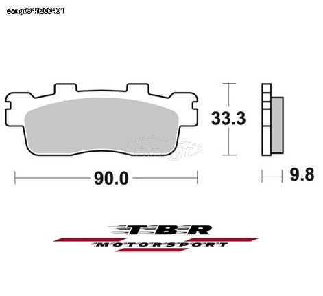 ΜΕΤΑΛΛΙΚΑ ΤΑΚΑΚΙΑ SINTER METAL PADS TBR945