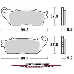 ΤΑΚΑΚΙ BRAKE PADS TBR942 PR-1HONDA  CROSSRUNNER 800 11 REAR - R