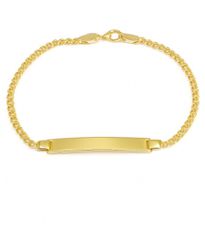 Παιδική Ταυτότητα Βραχιόλι από Χρυσό Κ14 – Ιδανική για Βάπτιση 275303