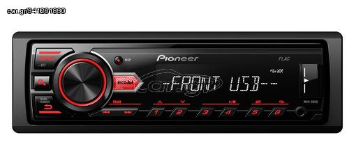 Pioneer MVH-09UB Car stereo with RDS tuner, USB and Aux-In. (Single DIN) (Russian Model)