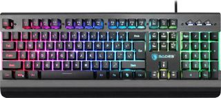 Sades Multimedia Gaming Keyboard Neo Whistle RGB USB-Black-US Πληκτρολόγιο Ενσύρματο Αγγλικό SA-KB105