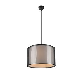 Κρεμαστό Φωτιστικό 45xH150cm Μονόφωτο 1xE27 Μαύρο Trio Lighting Burton 311400132