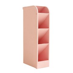 Ορθογώνια Πλαστική Θήκη Οργάνωσης Καλλυντικών Ροζ 7,50cmx21cmx9cm 11239