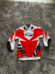 First racing motocross suit red/white