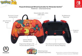 PowerA Enhanced Wired Controller - Nintendo Switch - Charizard Vortex / Nintendo Switch-thumb-3