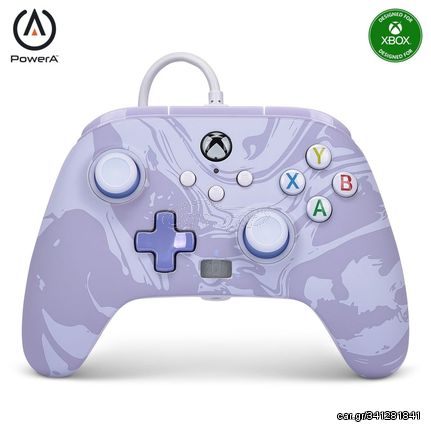 PowerA Enhanced Wired Controller - Xbox Series X/S - Lavender Swirl / Xbox Series X