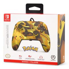PowerA Enhanced Wired Controller - Nintendo Switch - Camo Storm Pikachu / Nintendo Switch-thumb-3