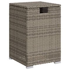 Κάλυμμα-Τραπέζι Φιάλης Προπανίου Γκρι 40x40x60 εκ. Συνθ. Ρατάν 366296-thumb-1