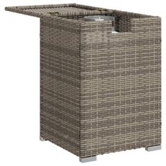 Κάλυμμα-Τραπέζι Φιάλης Προπανίου Γκρι 40x40x60 εκ. Συνθ. Ρατάν 366296-thumb-3