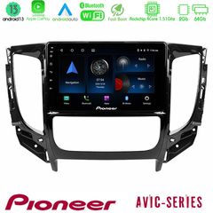 Pioneer AVIC 4Core Android13 2+64GB Mitsubishi L200 2016-> & Fiat Fullback (Auto A/C) Navigation Multimedia Tablet 9″
