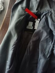 Biston Γυναικείο Dark Grey Παλτό με Ζώνη 