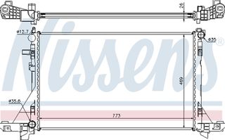 Nissens Ψυγείο, Ψύξη Κινητήρα - 630733