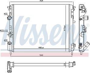 Nissens Ψυγείο, Ψύξη Κινητήρα - 637931