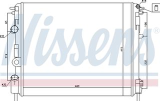 Nissens Ψυγείο, Ψύξη Κινητήρα - 638081