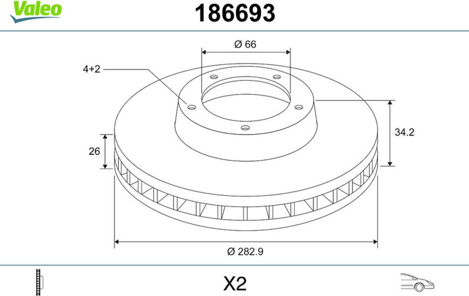 Valeo Δισκόπλακα - 186693