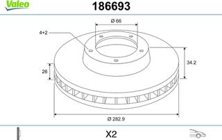 Valeo Δισκόπλακα - 186693