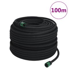vidaXL Εύκαμπτος Σωλήνας Ποτίσματος Κήπου 100μ./0,6" Καουτσούκ και PVC