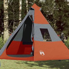 vidaXL Σκηνή Κάμπινγκ Tipi 7 Ατόμων Αδιάβροχη Πορτοκαλί
