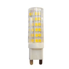 Λάμπα LED SMD κεραμική G9 ντιμαριζόμενη 7W ψυχρό χρώμα φωτός 6000K 230V AC 650Lm RA80 30000H 360°