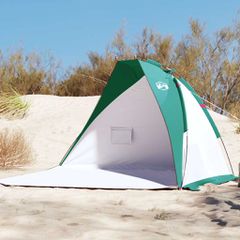 vidaXL Σκηνή Παραλίας Πράσινο Θάλασσας 268x223x125εκ. Πολυεστέρας 185T