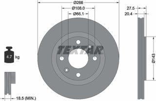 Textar Δισκόπλακα - 92048103