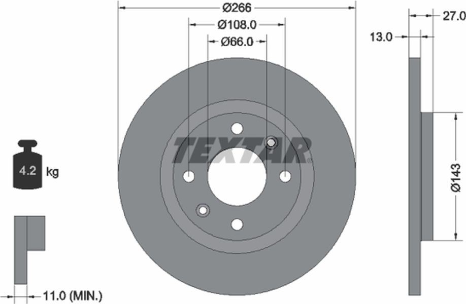Textar Δισκόπλακα - 92089103