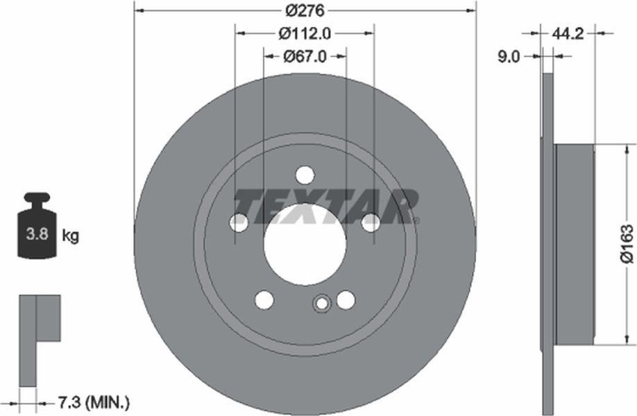 Textar Δισκόπλακα - 92241303