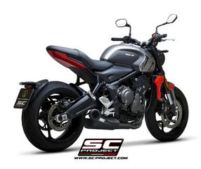 Sc Project Εξάτμιση Τελικό STR-1 Matt Black Triumph TRIDENT 660  2021 - 2024 Euro5(Η Τιμή ειναι ενδεικτική,Ρωτήστε μας για την προσφορά μας)