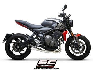 Sc Project Εξάτμιση Ολόσωμη 3-1 S1 S.Steel Λαιμοί Titanium/Carbon End Τελικό Triumph Trident 660 2021 - 2024 Racing Version (Η Τιμή ειναι ενδεικτική,Ρωτήστε μας για την προσφορά μας)