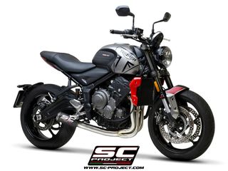 Sc Project Εξάτμιση Ολόσωμη 3-1 CR-T  S.Steel Λαιμοί Carbon Τελικό Triumph Trident 660 2021 - 2024 Racing Version Χωρις Προδιαγραφές Θορύβου(Η Τιμή ειναι ενδεικτική,Ρωτήστε μας για την προσφορά μας)
