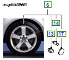 ΖΑΝΤΑ ΑΛΟΥΗΜΙΝΙΟΥ 17'' FORD FOCUS 2004-2011 (1 TEMAXIO)