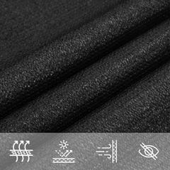 vidaXL Πανί Σκίασης Μαύρο 3 x 4 μ. από HDPE 160 γρ./μ²-thumb-6