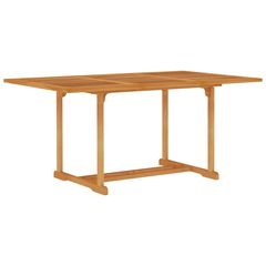 vidaXL Τραπέζι Κήπου 150 x 90 x 75 εκ. από Μασίφ Ξύλο Teak