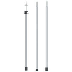 vidaXL Ορθοστάτης Σκηνής Τηλεσκοπικός 102-260 εκ. Αλουμινίου