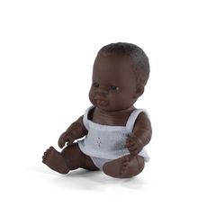 Miniland κούκλα African girl 21cm με εσώρουχα