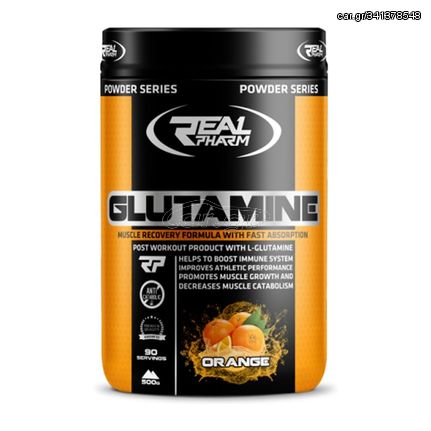 REAL PHARM GLUTAMINE 500GR - ORANGE