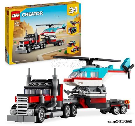 LEGO(R) Creator: Flatbed Truck with Helicopter Toy (31146)