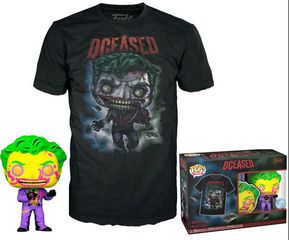 Funko Pop! Tee (Adult): Comic Cover DC - The Joker (Blacklight) (Special Edition) Vinyl Figure T-Shirt (L)