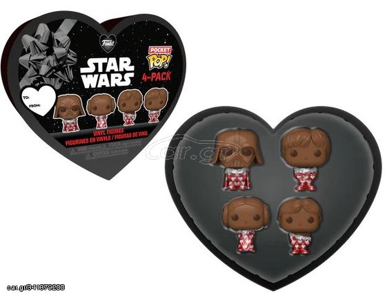 Funko Pocket Pop! 4-Pack: Disney Star Wars - Chocolate Valentines Box Vinyl Figures