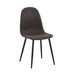 CELINA Καρέκλα Μέταλλο Βαφή Μαύρο, Ύφασμα Suede Γκρι ΕΜ908,8 Μαύρο/Γκρι από Μέταλλο/Ύφασμα  45x54x85cm  4τμχ