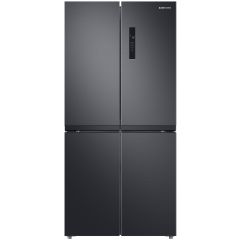 Samsung RF48A400EB4/EO Ψυγείο Ντουλάπα NoFrost, Υ179.3xΠ83.3xΒ74εκ., Μαύρο, Ε