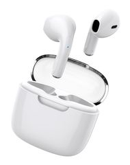 CELEBRAT earphones με θήκη φόρτισης W52, True Wireless, λευκά