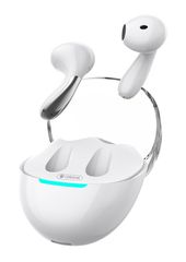 CELEBRAT earphones με θήκη φόρτισης W51, True Wireless, λευκά