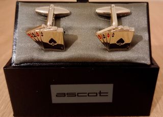 ASCOT - ACES CUFFLINKS - Μανικετόκουμπα 