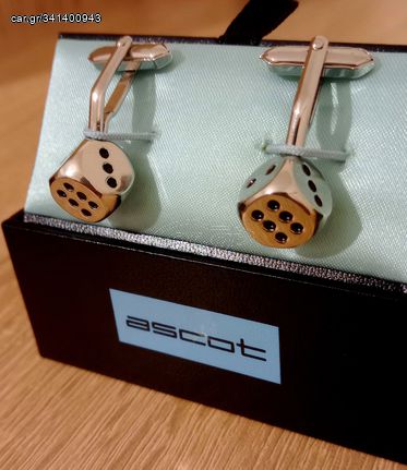 ASCOT - DICE CUFFLINKS - Μανικετόκουμπα 