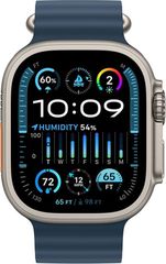 Apple Watch Ultra 2 GPS + Cellular 49mm Titanium Case with Blue Ocean Band - (MREG3GKA)