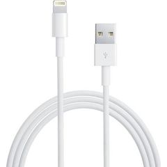 Apple USB-A to Lightning Cable Λευκό 1m (MD818ZM/A) (Bulk)