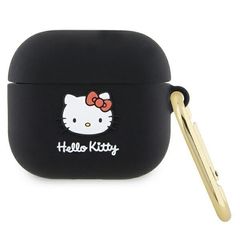Hello Kitty Silicone 3D Kitty Head case for AirPods 3 - black