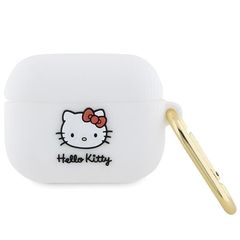 Hello Kitty Silicone 3D Kitty Head case for AirPods Pro - white